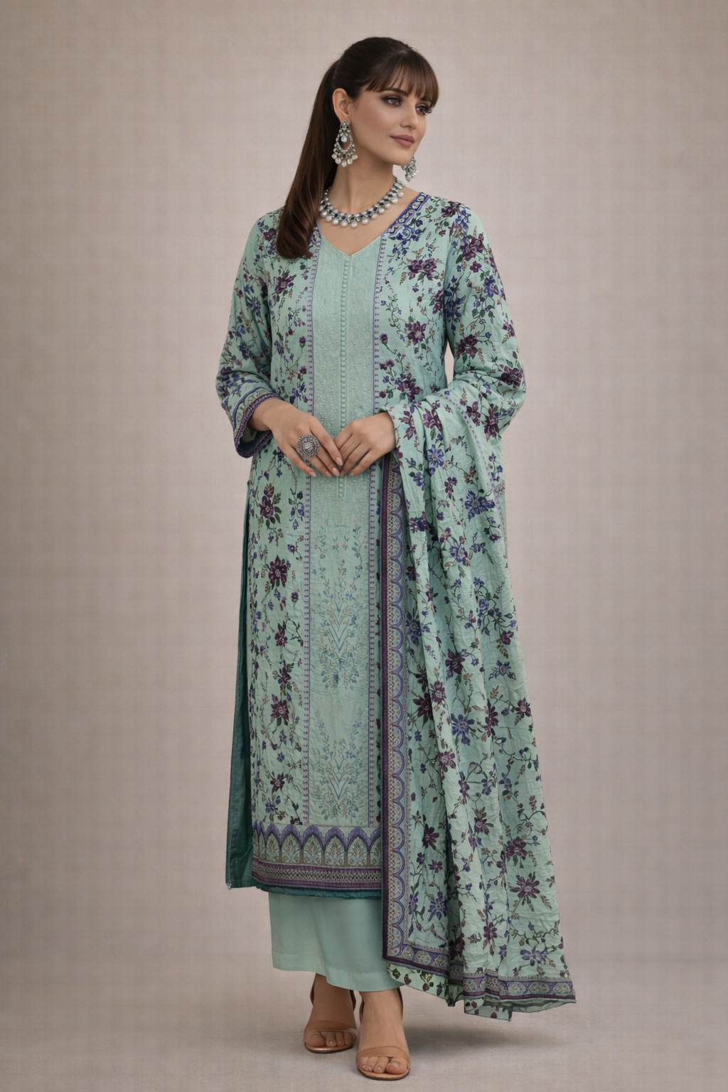 Hajra Emaan 3 Piece Lawn (Stitched)