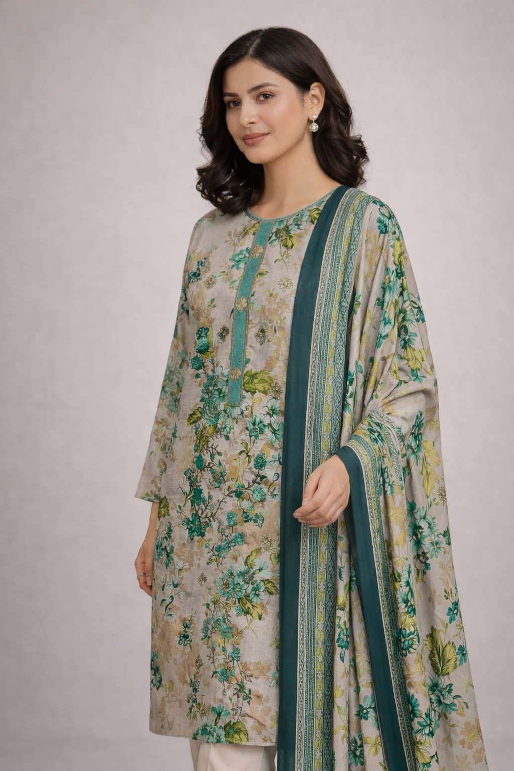 Aneela's 3 Piece Lawn (Stitched) - Image 2