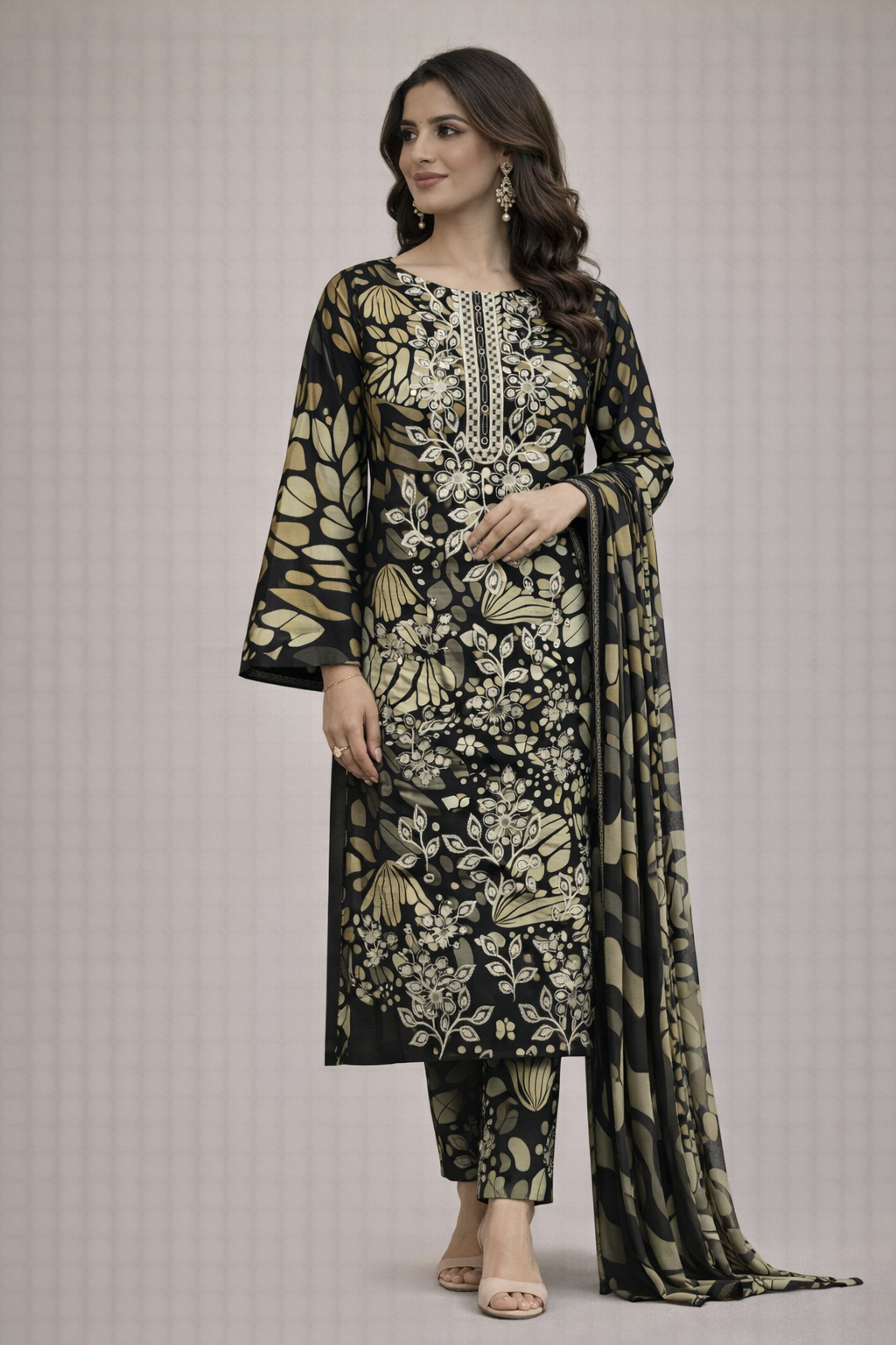 Sundas Bin Saeed 3 Piece Lawn (Stitched)