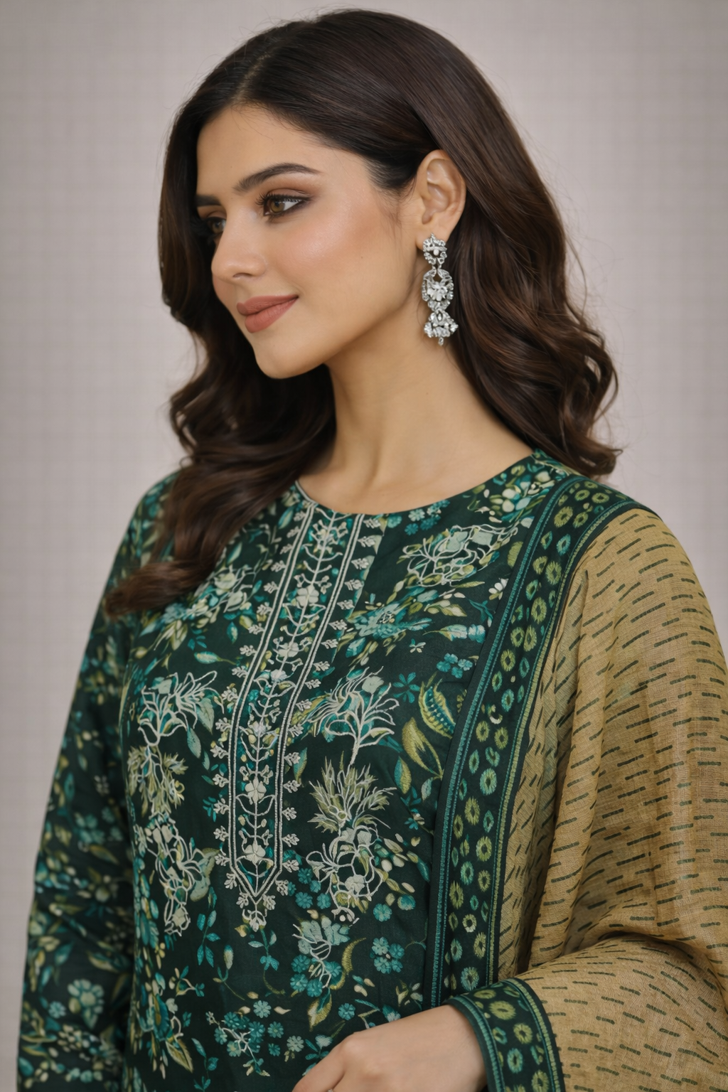 Bin Saeed 3 Piece Lawn (Stitched) - Image 2