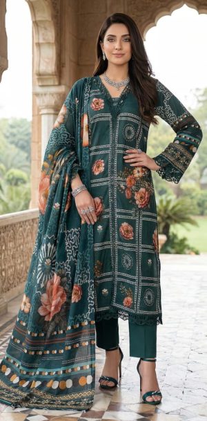 Printed Lawn with Printed Lawn Dupatta (JS-464)