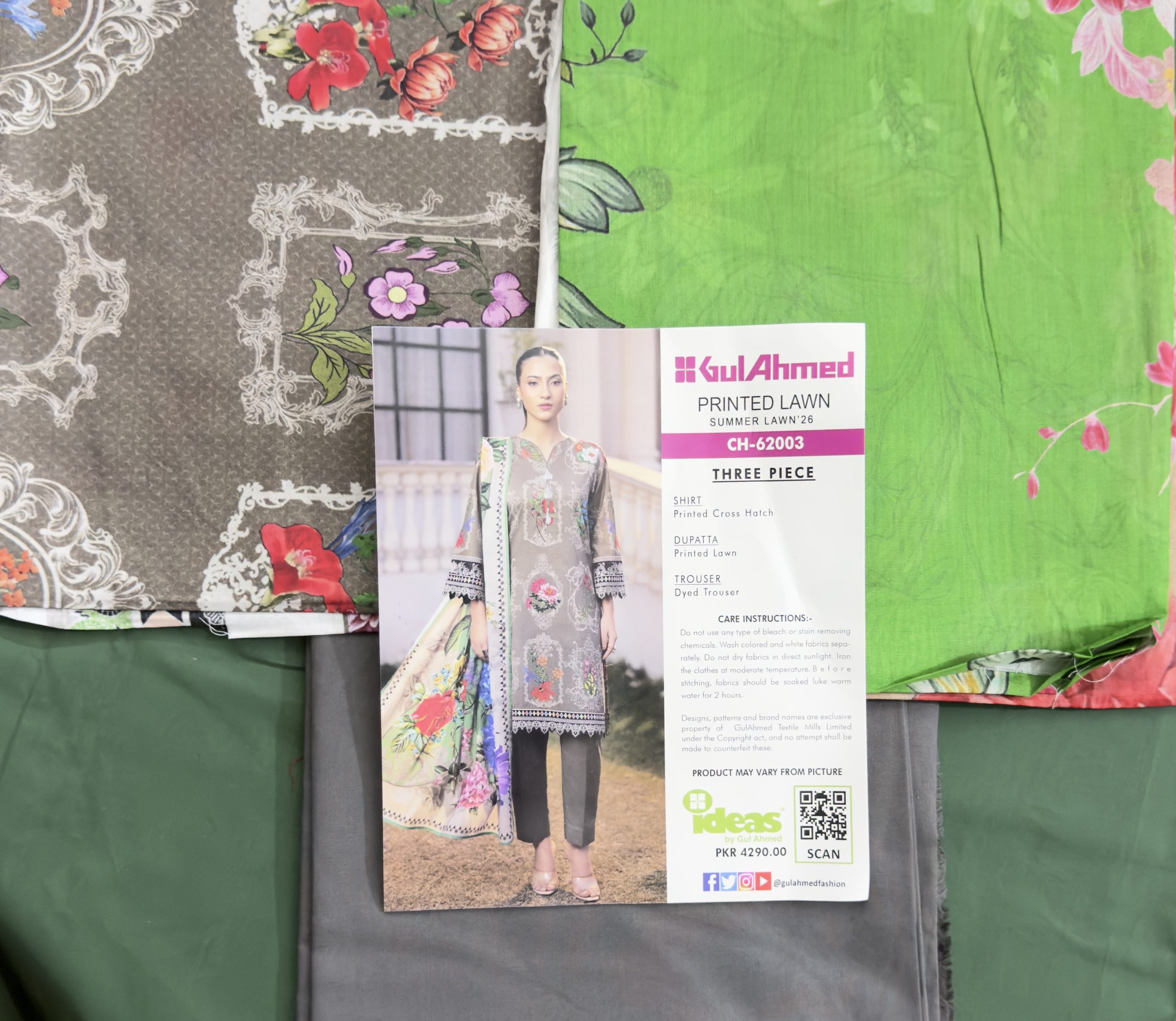 Gul Ahmed 3 Piece (Unstitched) - Image 4