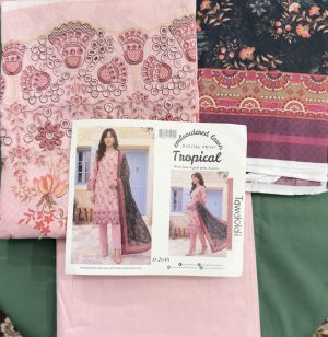 Tropical 3 Piece Lawn Suit (Unstitched)